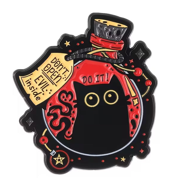 Don't Open Evil Inside Lapel Pin