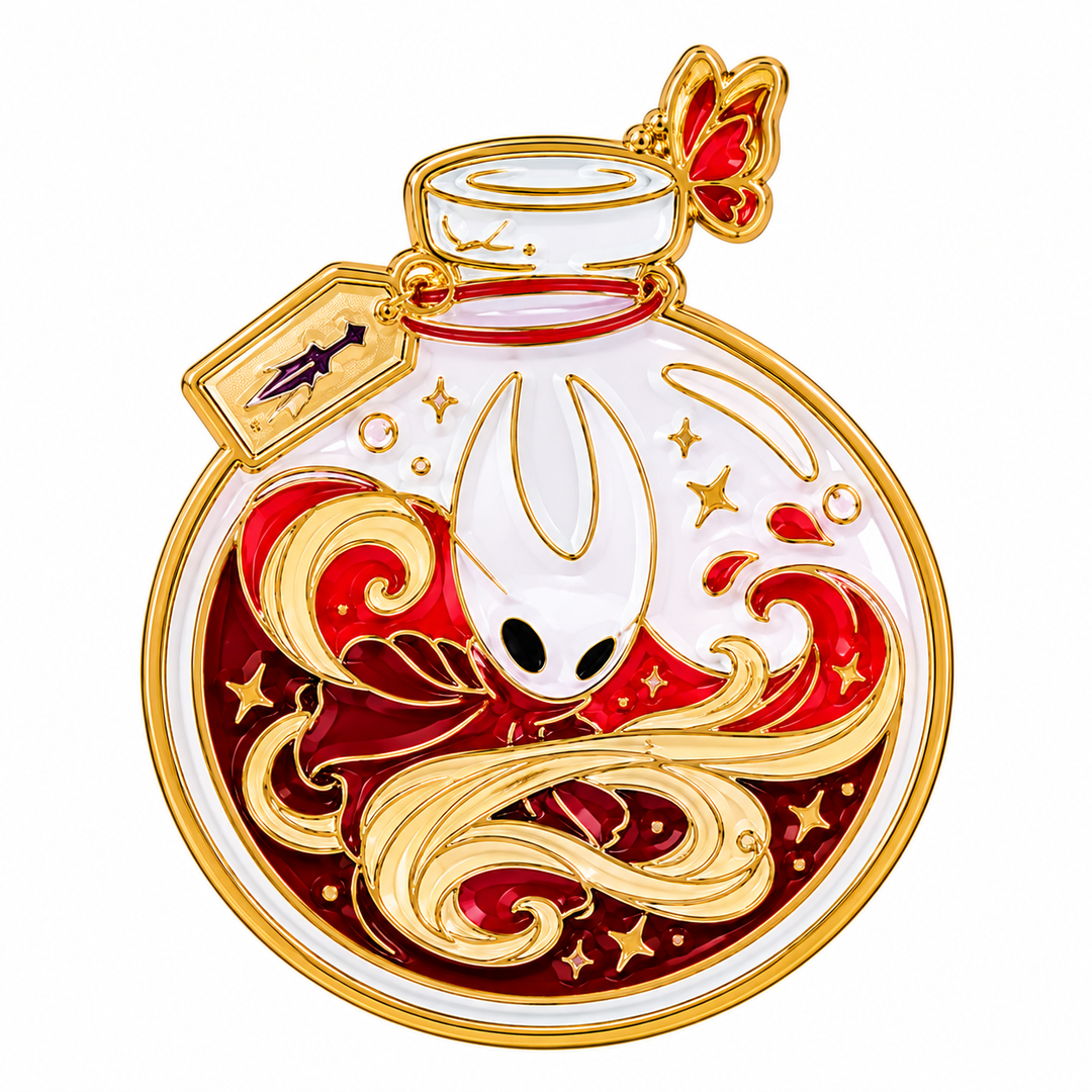 Hollow Knight Hornet Bottle Lapel Pin