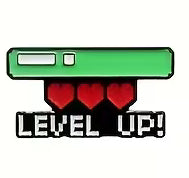 Level Up Lapel Pin