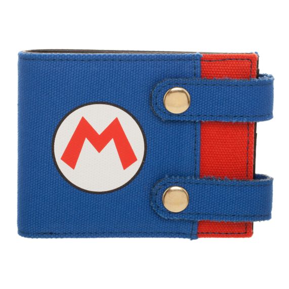 Nintendo - Mario Overalls Bifold Snap Wallet