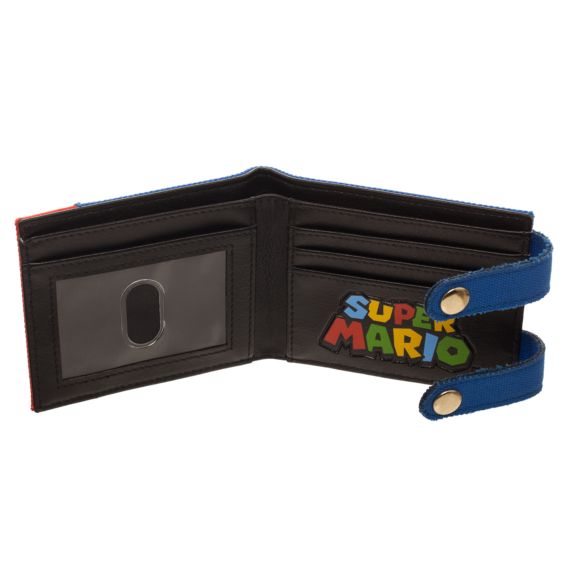 Nintendo - Mario Overalls Bifold Snap Wallet