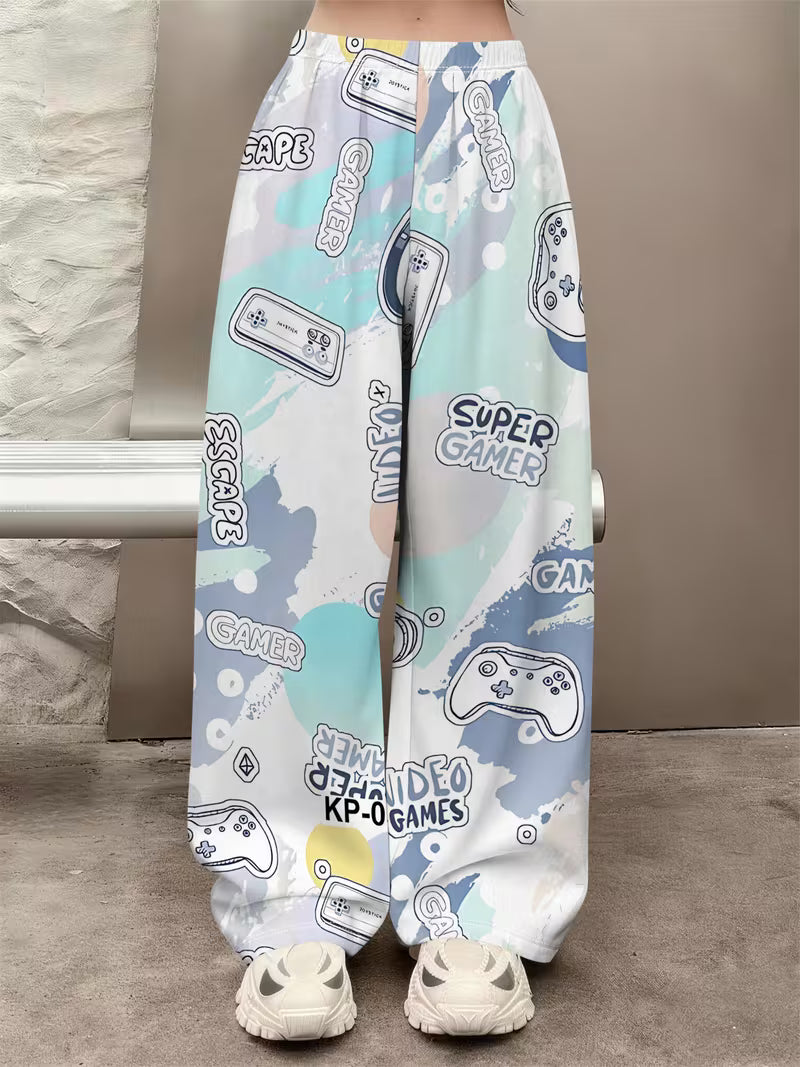 Super Gamer - Gamer Graffiti Straight Leg Pants